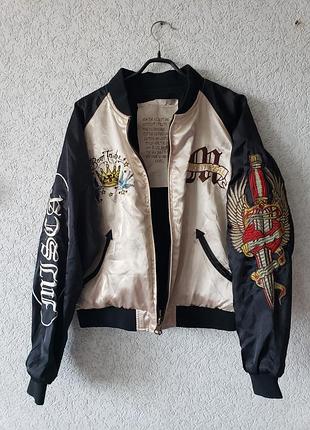 Редкий архивный двусторонний бомбер сукаджан yuma corporation y2k (merch)