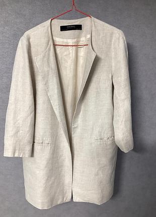 Піджак 100% льон zara