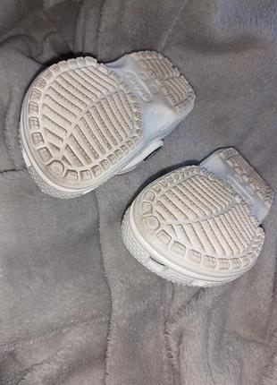 Дитячі сабо crocs білі 21 розмір 3