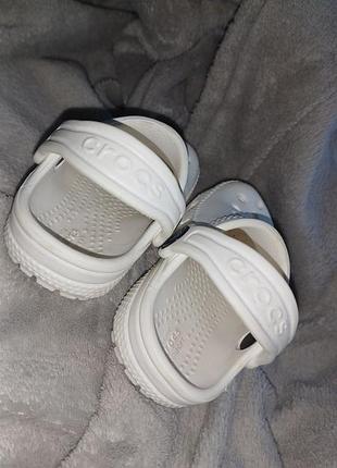 Дитячі сабо crocs білі 21 розмір 4