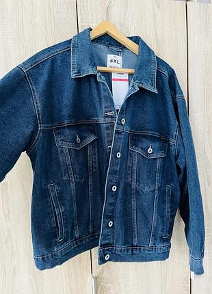 Джинсовий піджак оверсайз синій