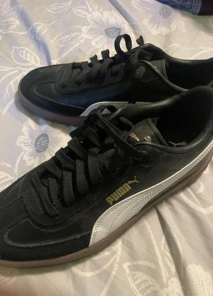 Кеди чоловічі puma club ii era black/white/gold