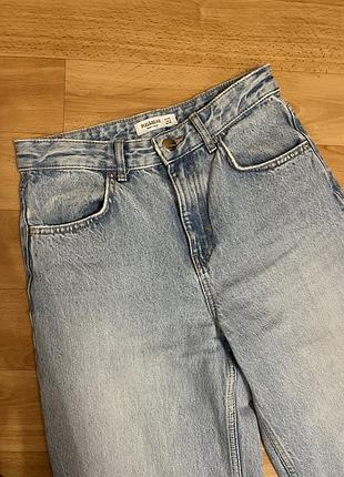 Жіночі джинси широкі блакитні pull&bear 3