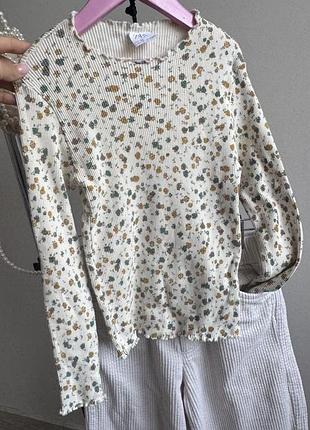 Кофта лонг в квіти zara 2