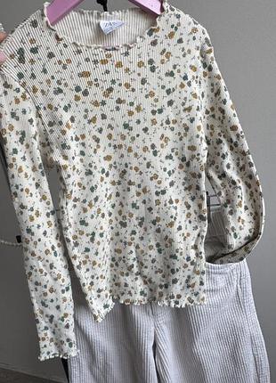 Кофта лонг в квіти zara 3