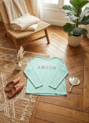Затишний м’ятний лонгслів «amour» 💚 ніжність та затишок в одній речі! ✨
