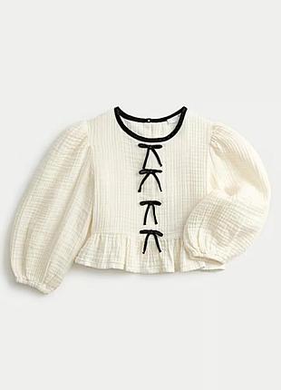 7-8 років блуза топ з бантами m&s