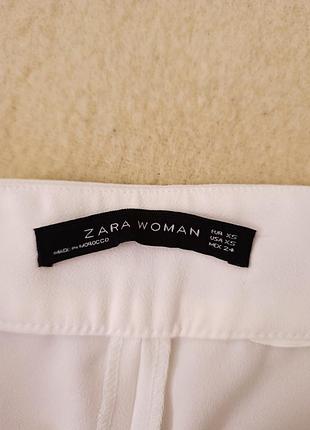 Широкие женские белые брюки палаццо xs, zara 7