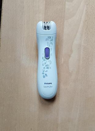 Компактный мини-эпилятор philips satinperfect hp6365 на батарейках (почти новый)