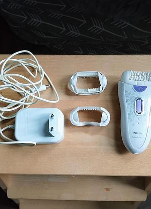 Епілятор philips satinperfect hp6574 з підсвічуванням opti-light та насадками