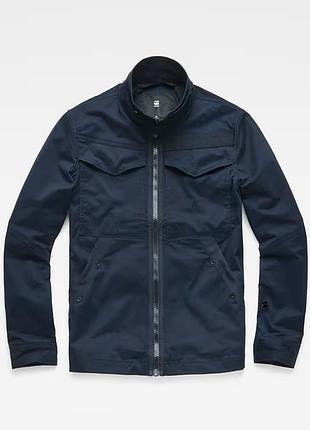 Куртка чоловіча g-star raw deline overshirt синя, розмір xxl