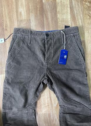 Крутые модные вельветовые джинсы gstar raw didley 3d chino loose