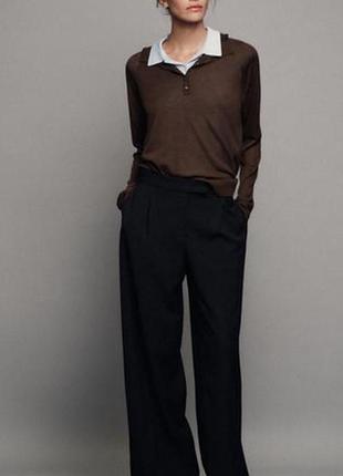 Широкие женские брюки палаццо zara,xs размер