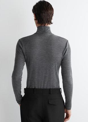 Гольф мужской cos slim wool-jersey roll-neck top / м 5