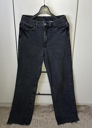 Сірі жіночі джинси wide leg, s