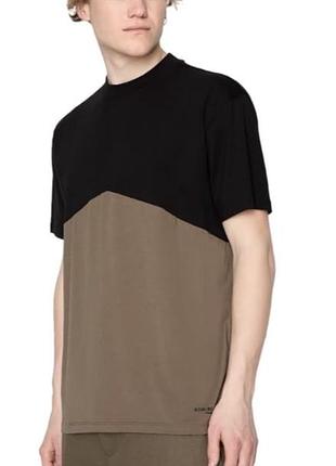 Нова футболка armani exchange оригінал heavy cotton jersey colorblock, розмір xl