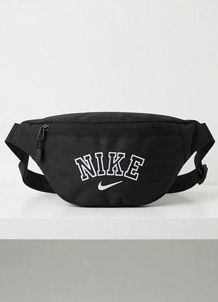 Бананка черная nike, сумка через плечо найк