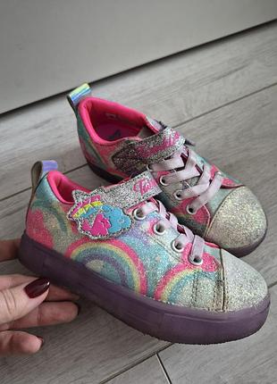 Кеди кросівки skechers світяться, 27 розмір,  18см
