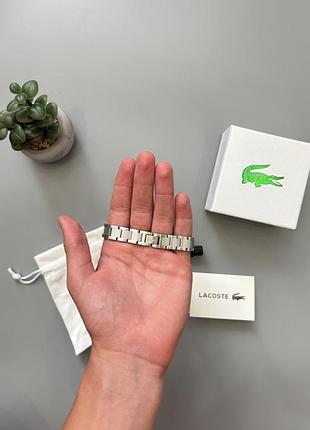 Чоловічий браслет lacoste сріблястий 3