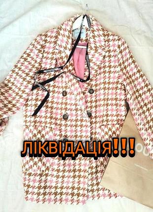 Ликвидация товара!!️ двубортне пальто гусина лапка