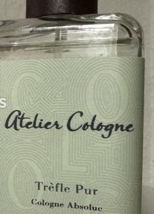 Нишевый! хрустально-чистый парфюм-унисекс atelier cologne trefle pur 100ml абсолютно новый