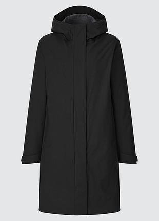 Плащ пальто-дощовик із капюшоном серії uniqlo blocktech