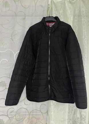 Мужская черная утепленная демисезонная стеганная куртка lee cooper xl (52)