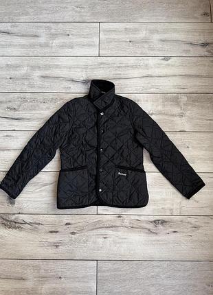 Куртка дитяча barbour стьобана чорна