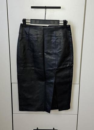 Жіноча шкіряна спідниця від h&m