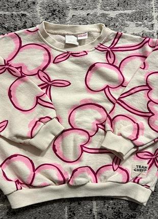 Світшот для дівчинки zara з вишнями