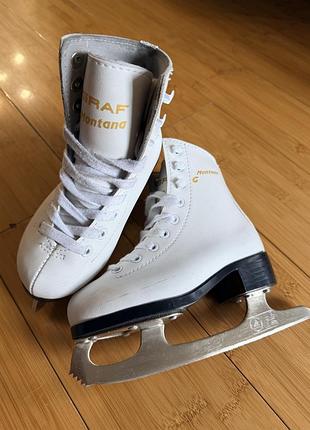 Ковзани дитячі graf montana gold білі 27 розмір