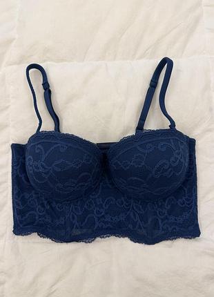 Бюстгальтер жіночий intimissimi мереживний синій 75b