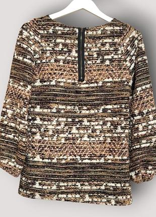 Теплий джемпер zara basic s, фактурне букле, блискучі нитки