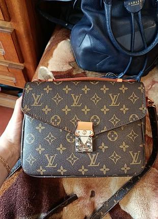 Сумка жіноча lv коричнева з монограмою
