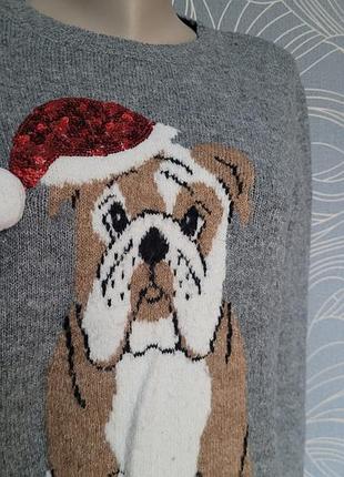 🐕 🐶 🦮  собачка теплий м'який класний светр зі стразами 🐕 🐶 🦮