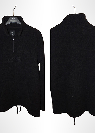 Толстовка vans boxed 1/4 zip sherpa fleece чорного кольору. size m/48