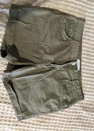 Шорти жіночі кольору хакі, розмір l-xl