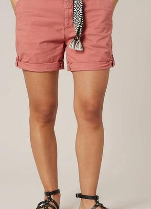 Хлопковые шорты-чиносы papaya (matalan), р. 18 (xl/xxl) - кораллово-розовые