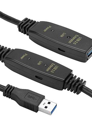 Активный удлинитель powerplant usb 3.0 am - af, 10 м