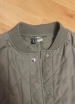 Куртка h&m бомбер хакі 3