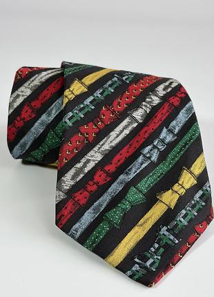 Шовкова краватка fornasetti milano — оригінал (made in italy), вінтаж