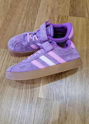 Кеды замшевые кроссовки adidas vl court 3.0 / 34 (22,5см) оригинал