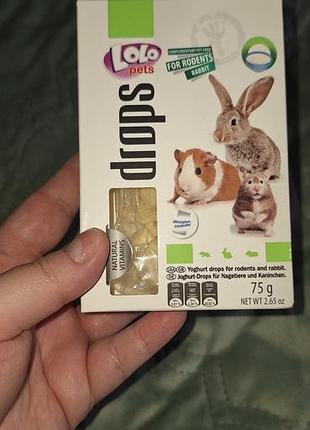 Дропси для гризунів 75 г lolopets 5