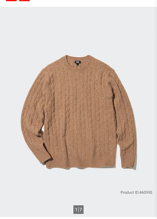 Шикарный свитерик с содержанием кашемира от uniqlo, size m, состояние идеальное, плечи 43 подмышки 53 рукав 68 длина 70