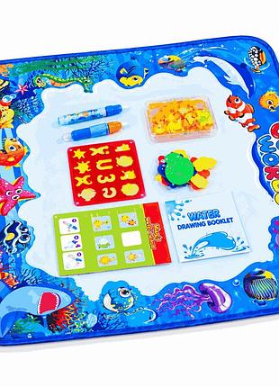 Акваковрик aqua magic mat 100×80 см с водными маркерами