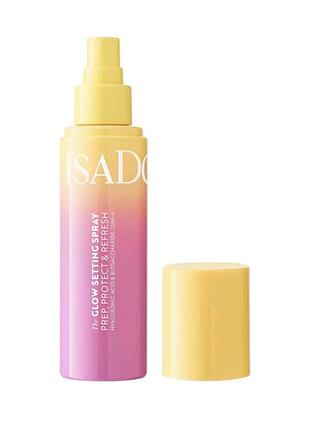 Зволожувальний міст-спрей для фіксації макіяжу isadora the glow setting spray, 100 мл
​