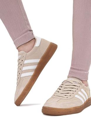Кросівки adidas spezial beige white gum арт 16065