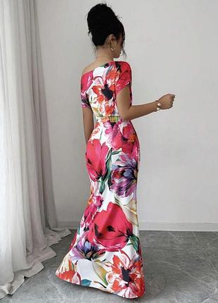 🥰 довга сукня в квітковий принт shein l 3