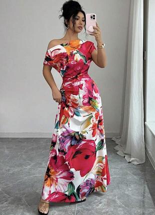 🥰 довга сукня в квітковий принт shein l 2
