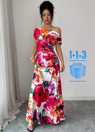 🥰 довга сукня в квітковий принт shein l